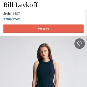 NWT Bill Levkoff Bridesmaid Dress
